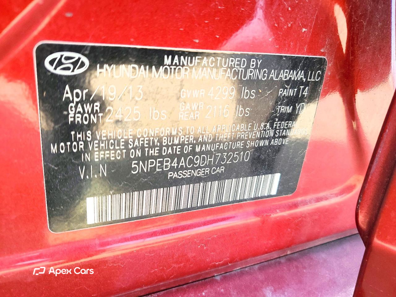 Hyundai Sonata 2013