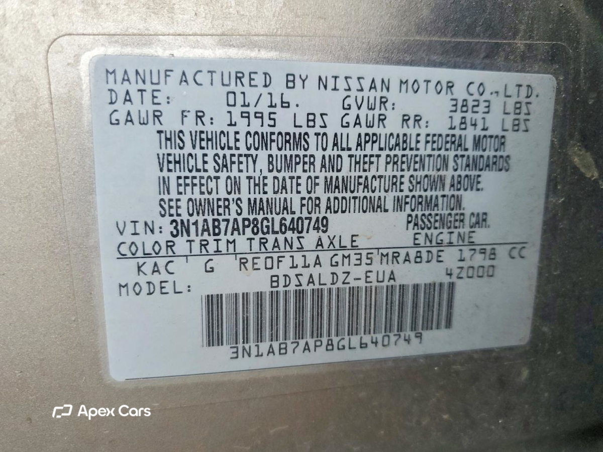 Nissan Sentra 2016