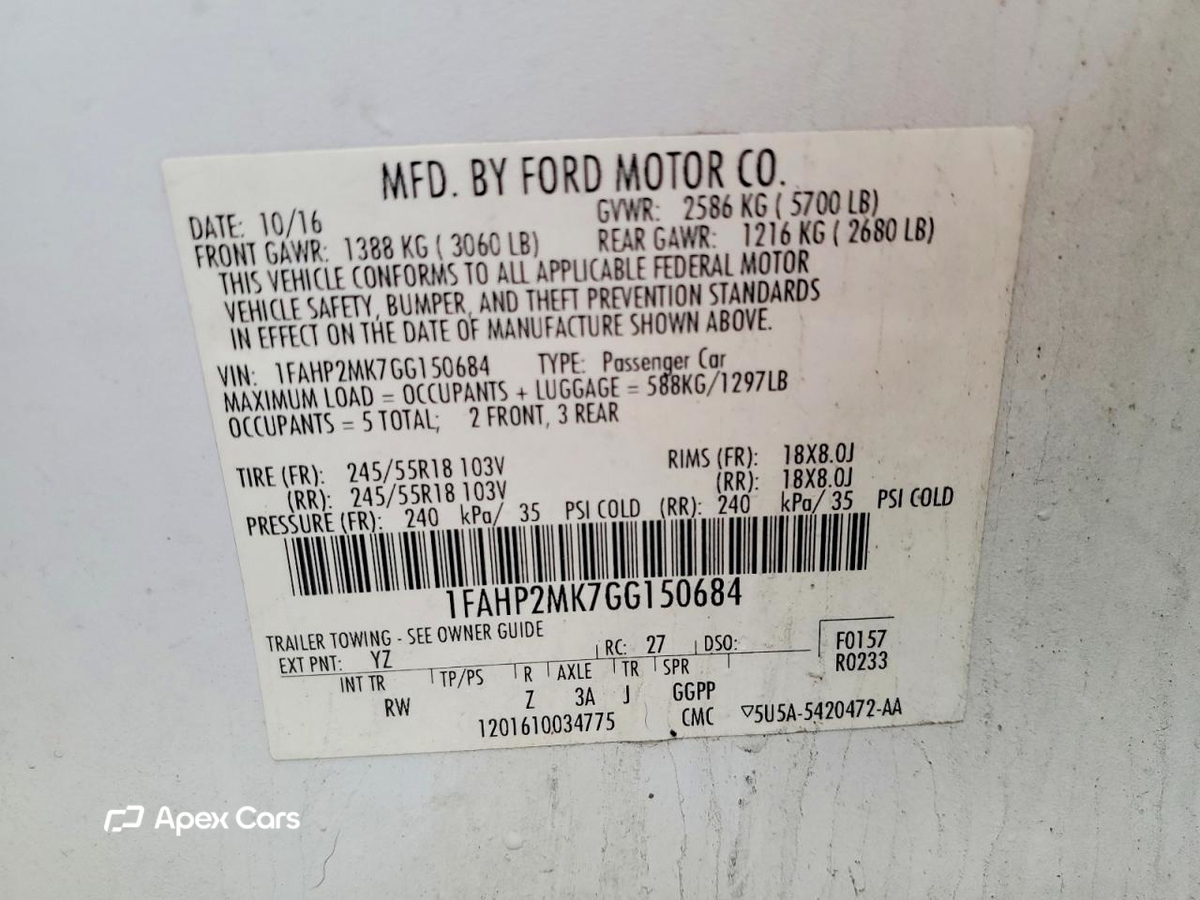Ford Taurus 2016