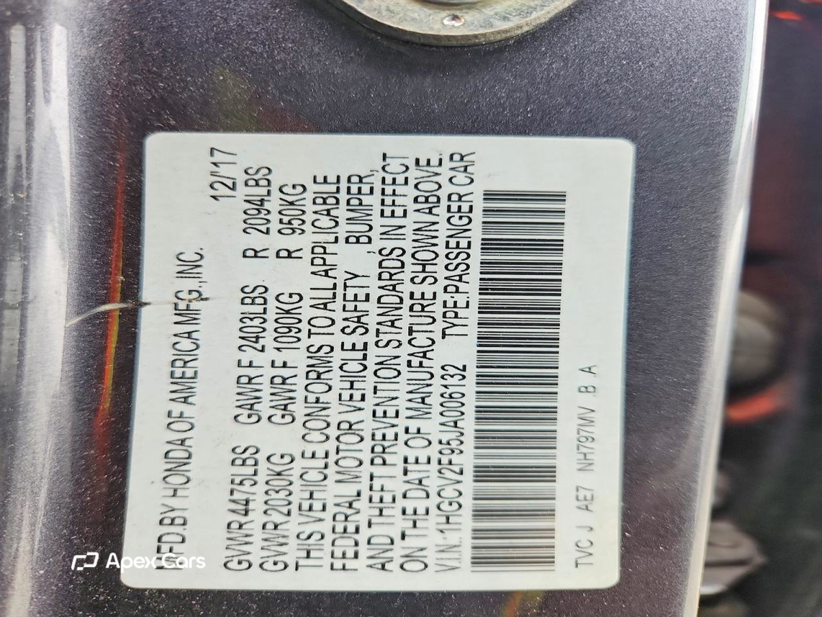 Honda Accord 2018