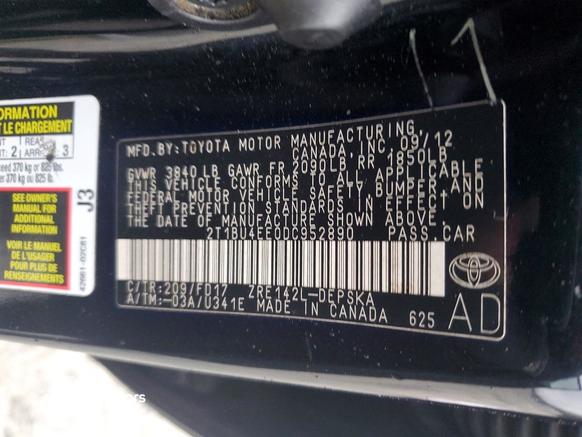 Toyota Corolla 2013
