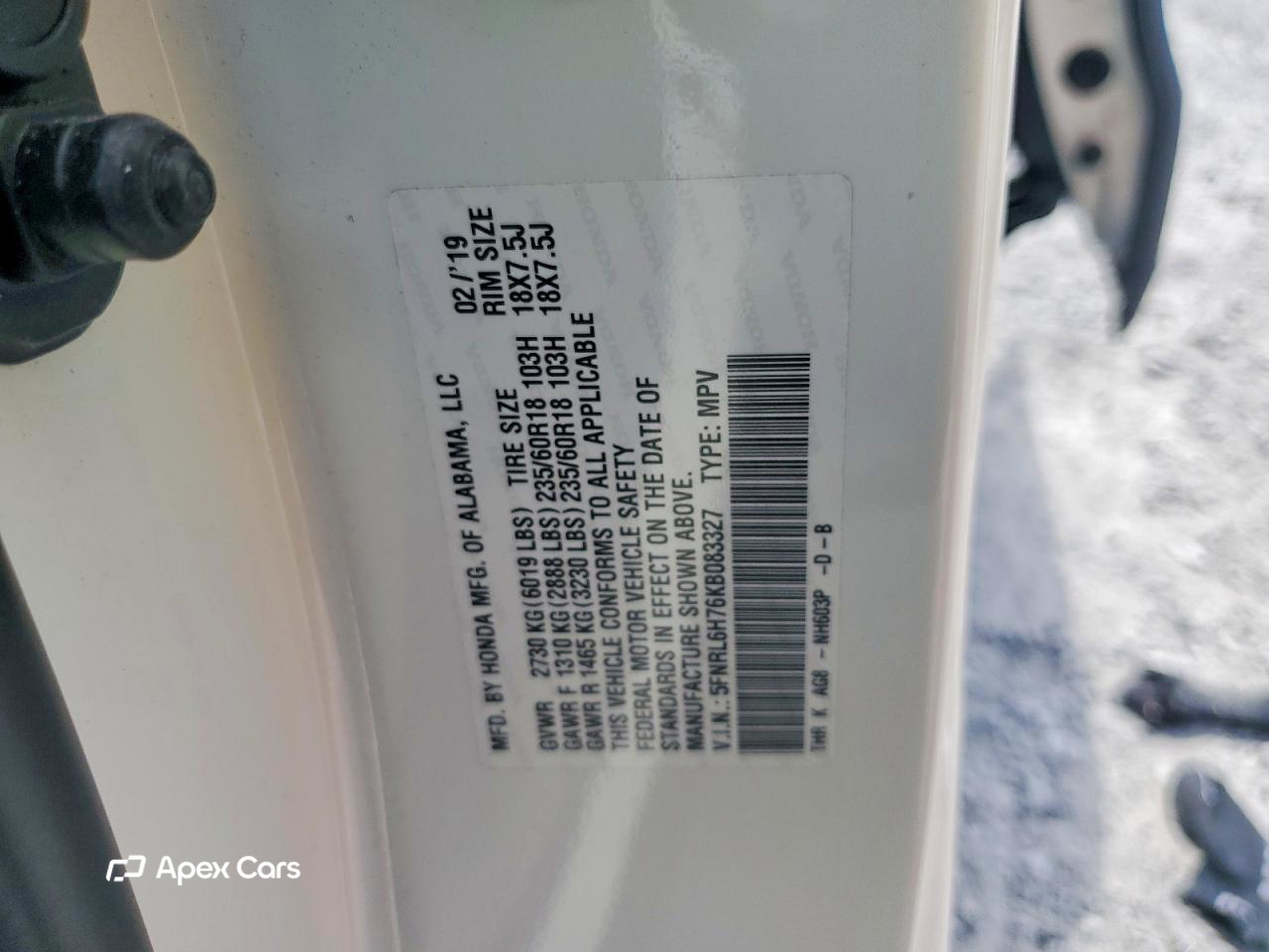 Honda Odyssey 2019