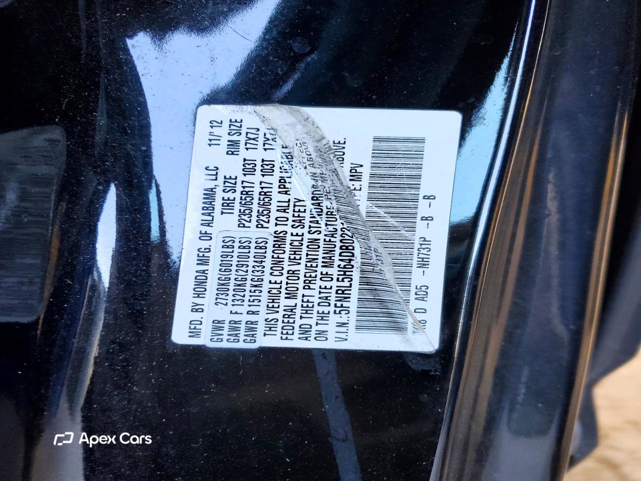 Honda Odyssey 2013