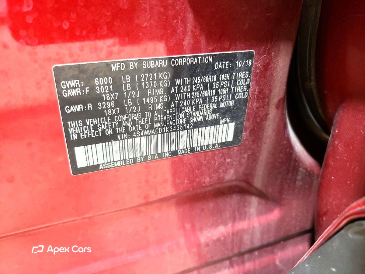 Subaru Ascent 2019