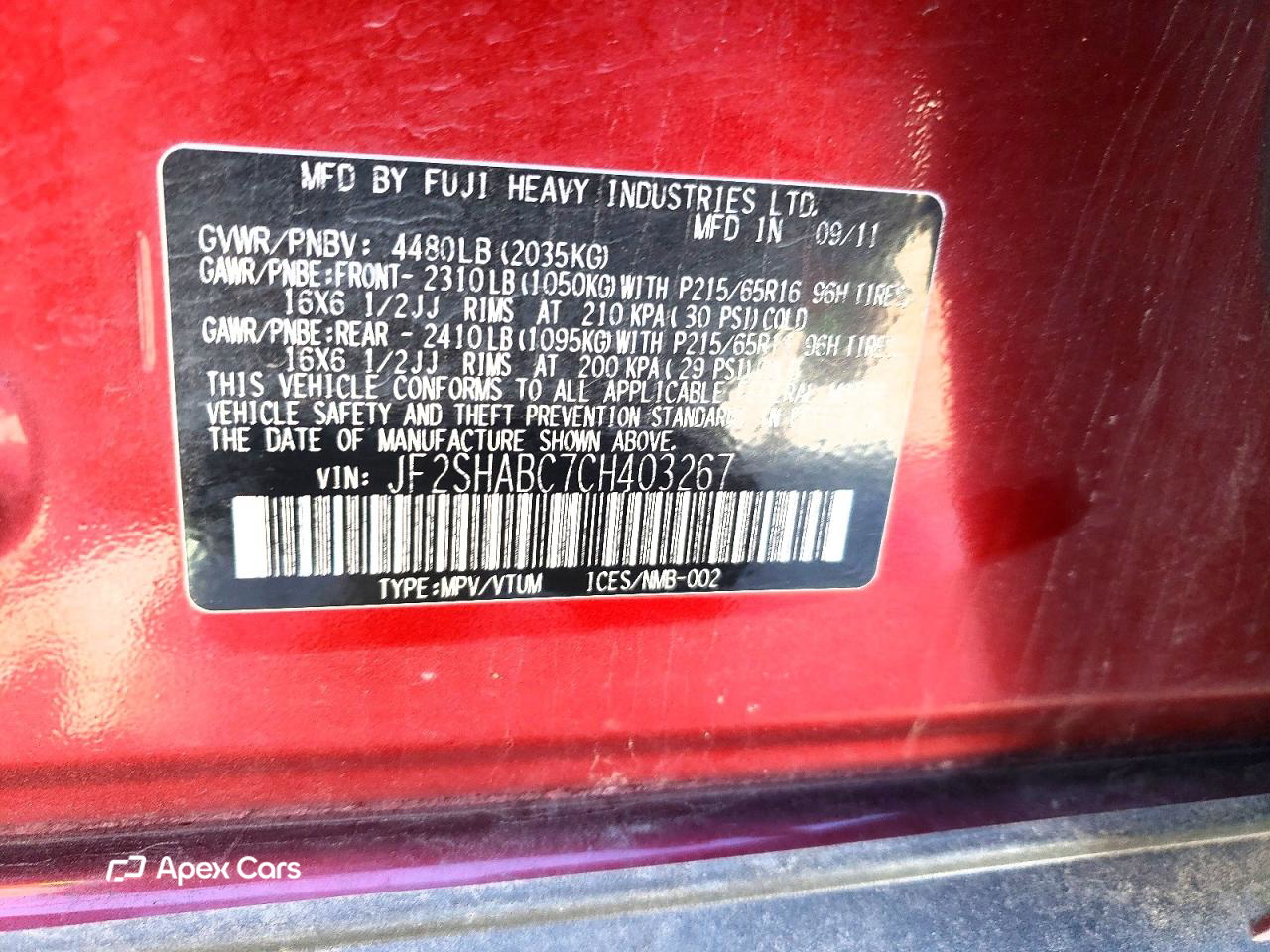 Subaru Forester 2012