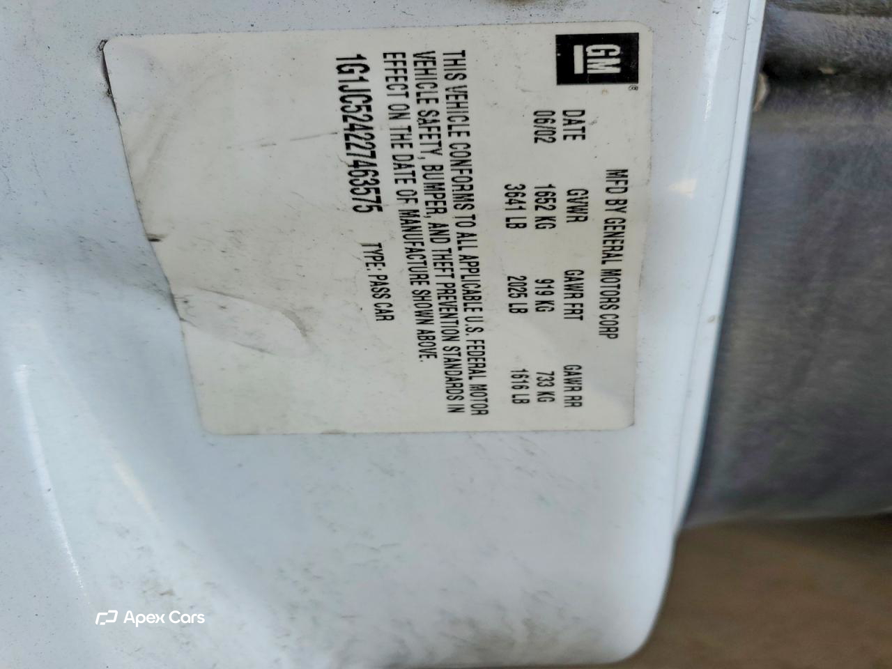 Chevrolet Cavalier 2002