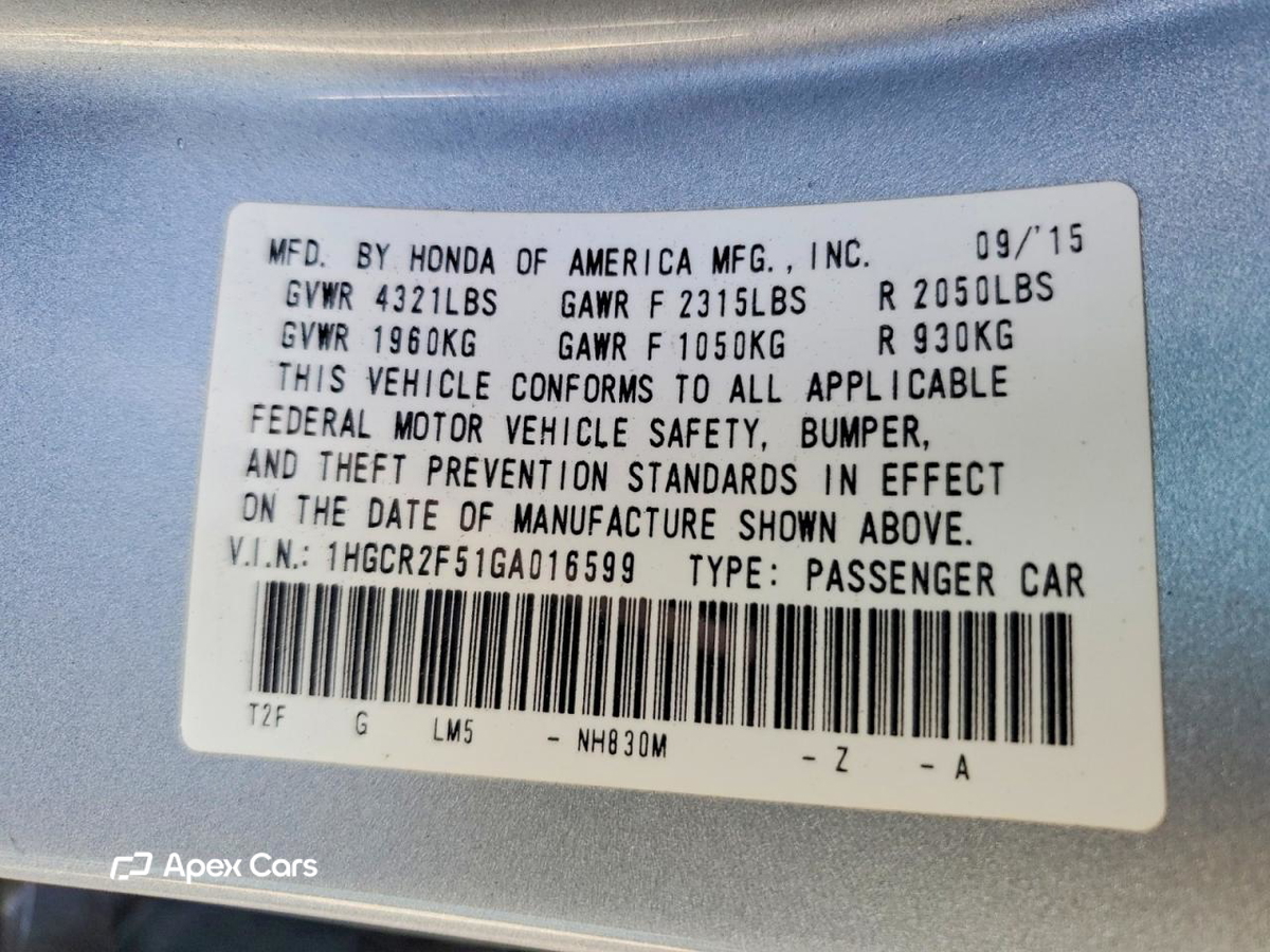 Honda Accord 2016