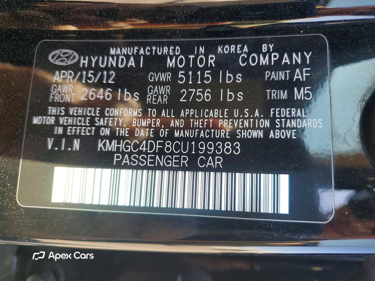 Hyundai Genesis 2012