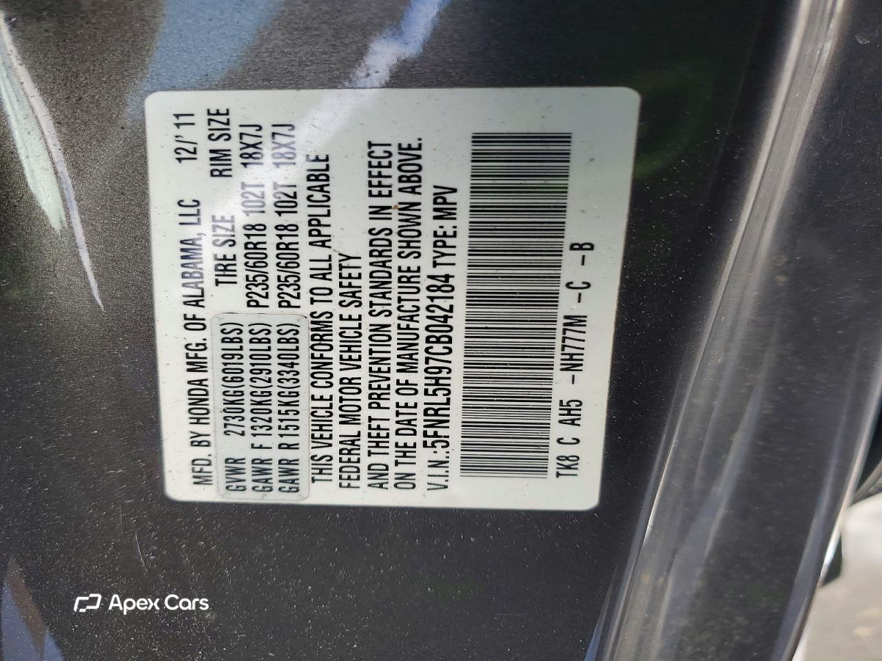 Honda Odyssey 2012