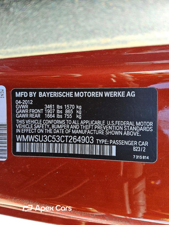 MINI Cooper 2012