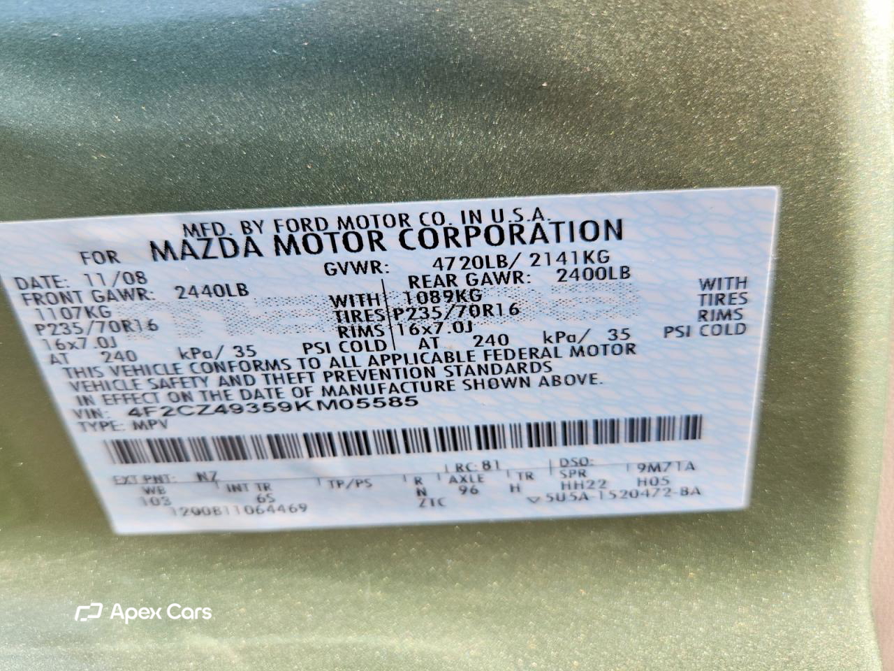 Mazda Tribute 2009