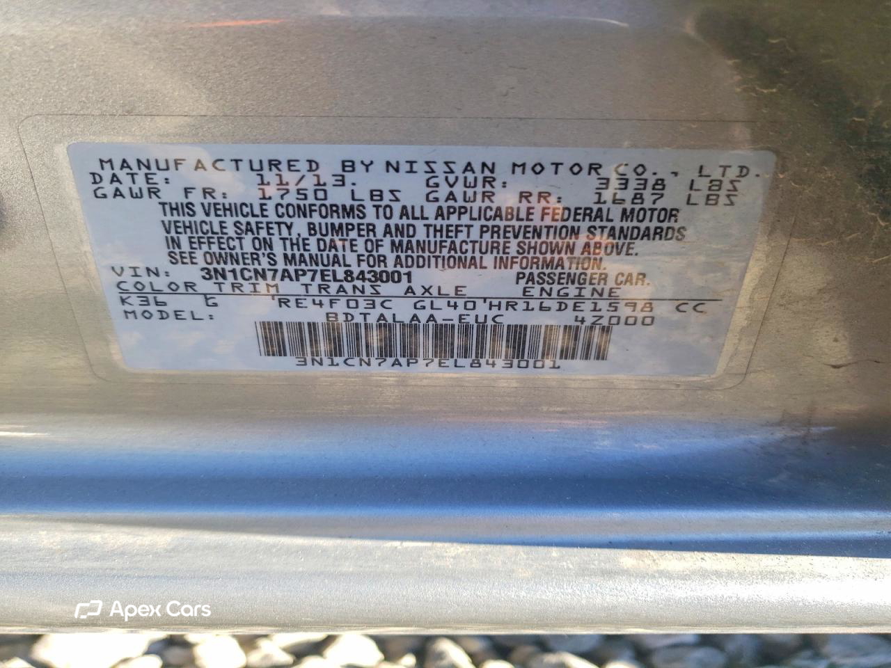 Nissan Versa 2014