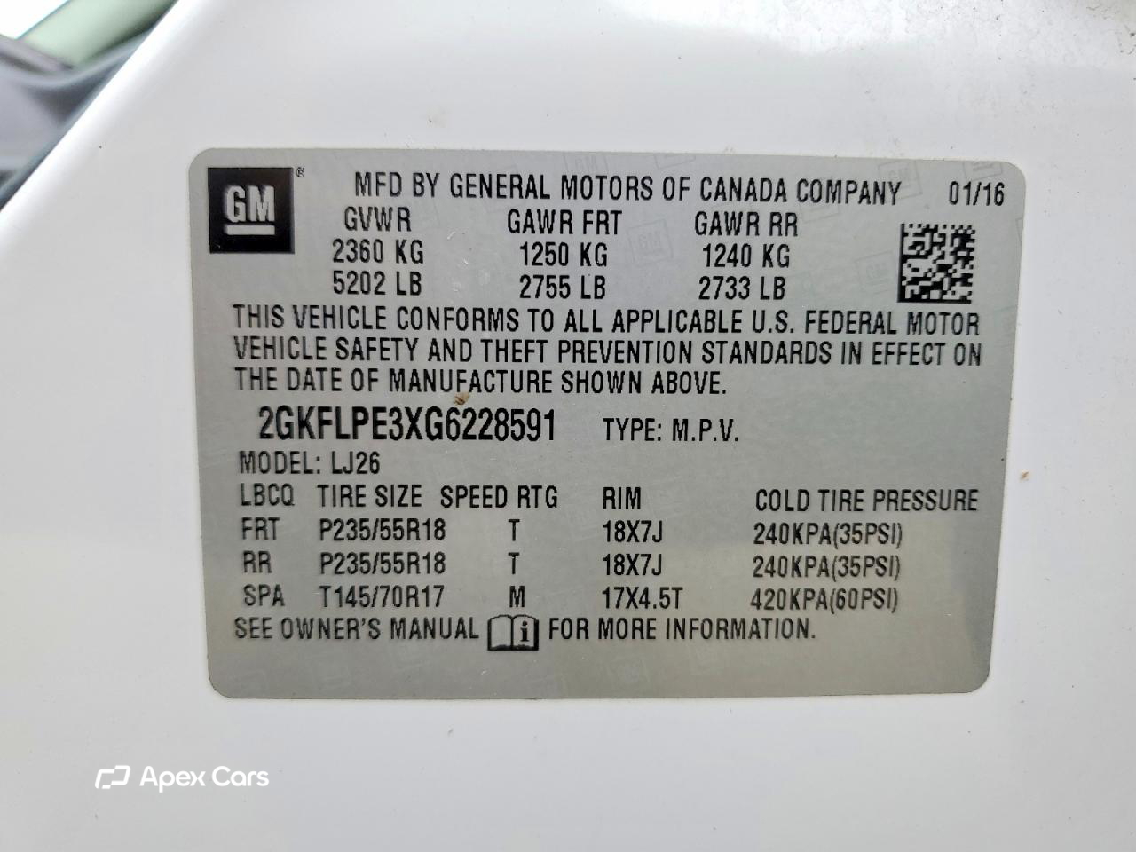 GMC Terrain 2016