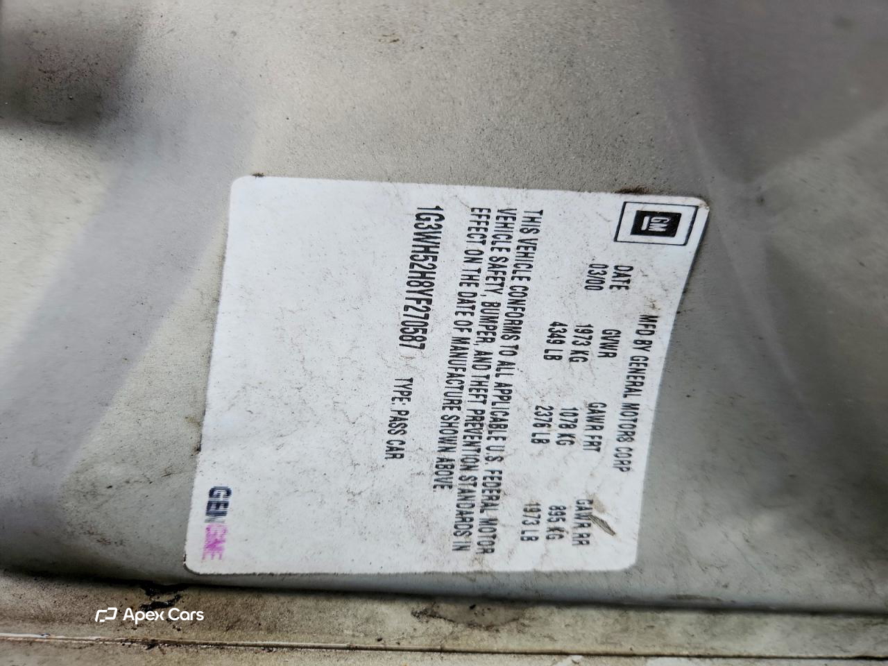 Oldsmobile Intrigue 2000