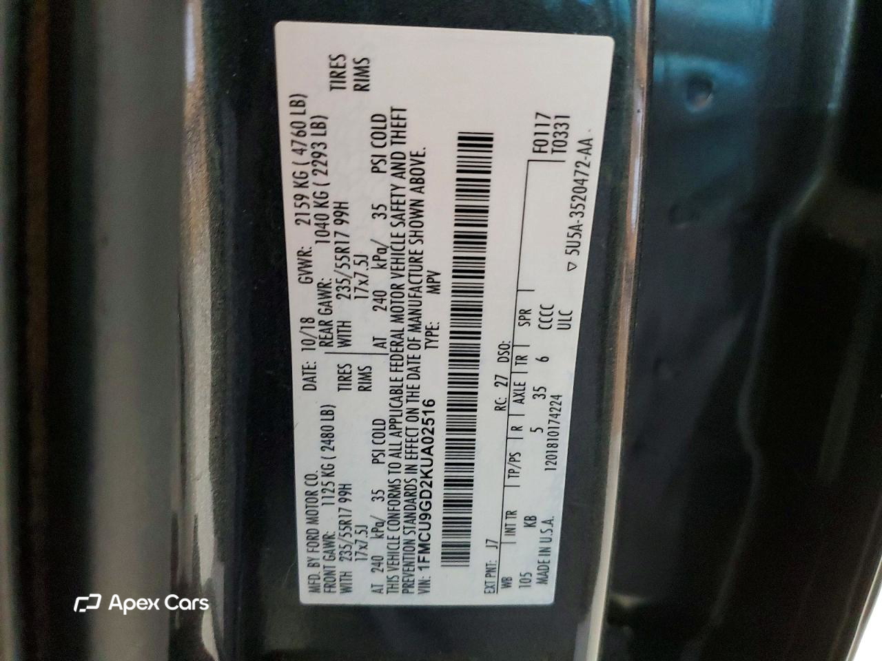Ford Escape 2019