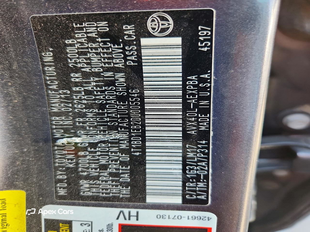 Toyota Avalon 2013