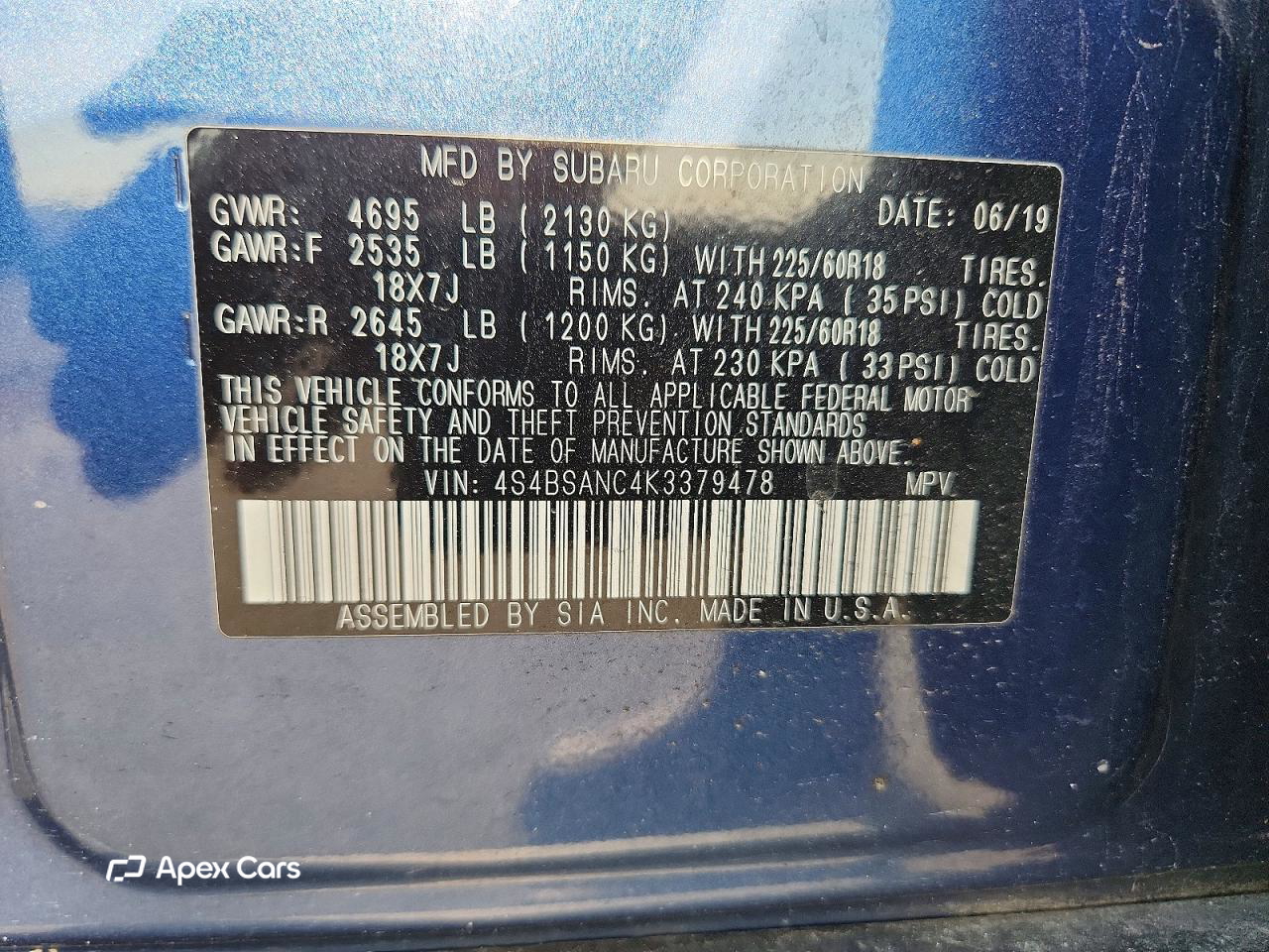 Subaru Outback 2019