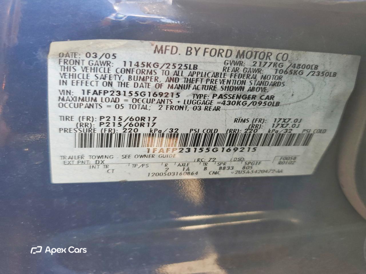 Ford Five Hundred 2005