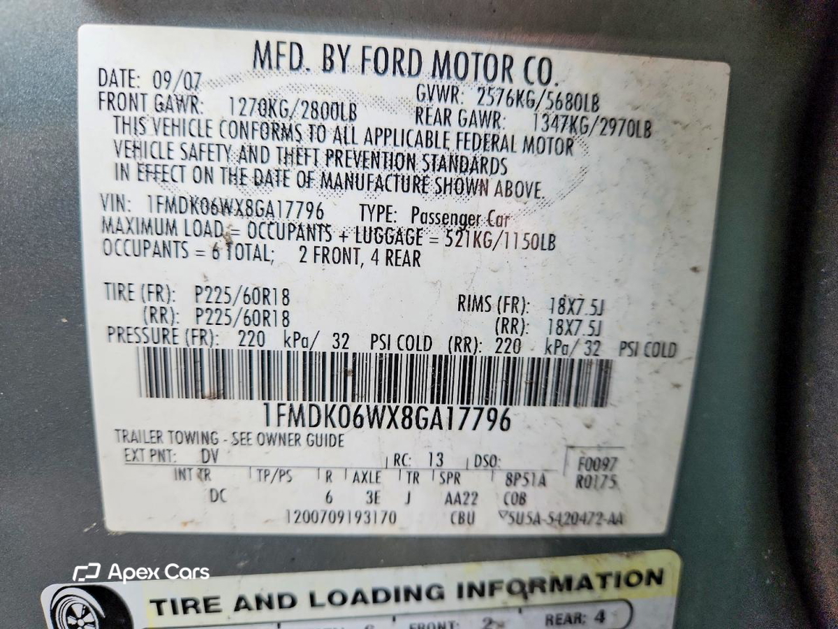 Ford Taurus 2008
