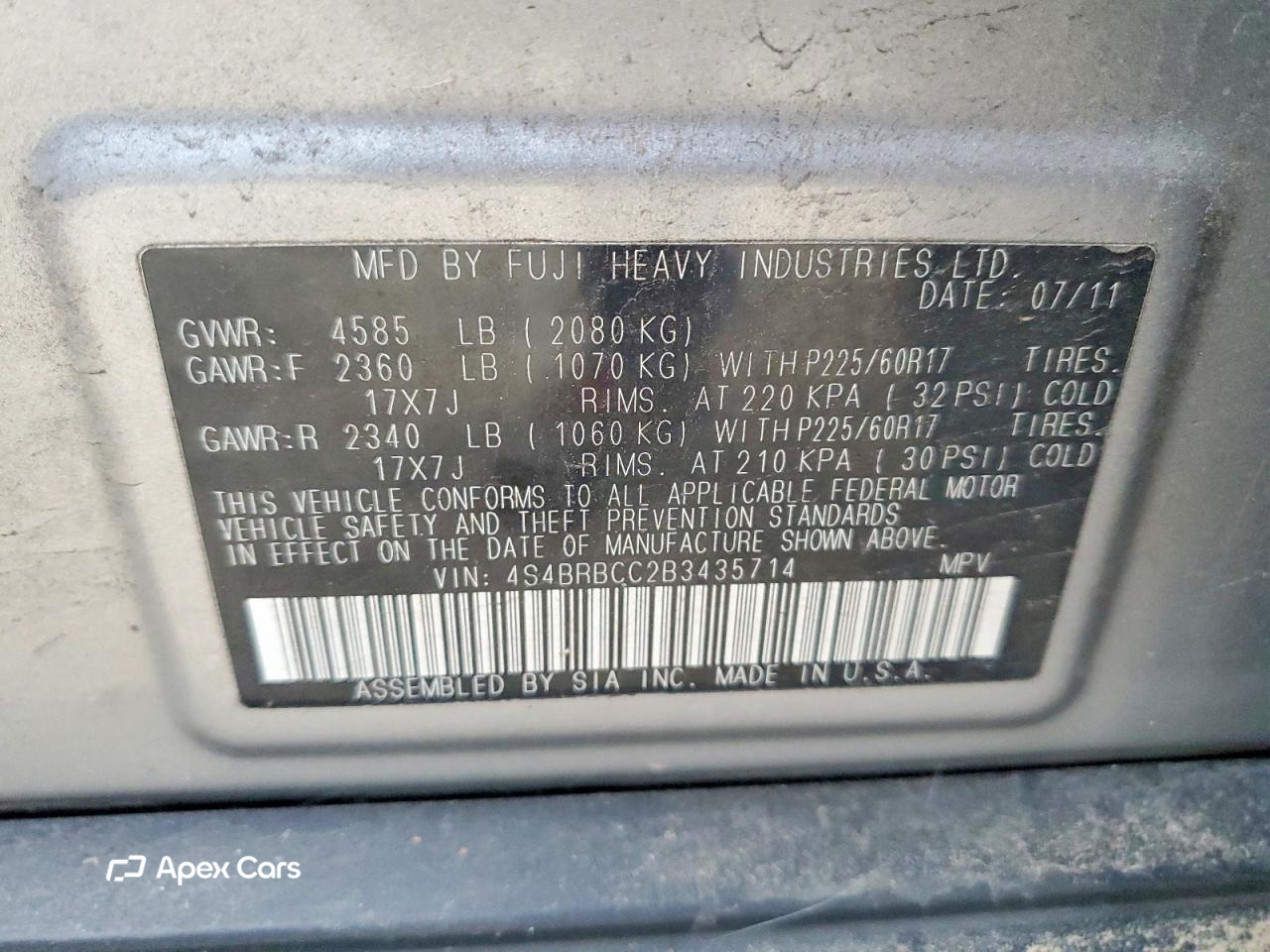 Subaru Outback 2011