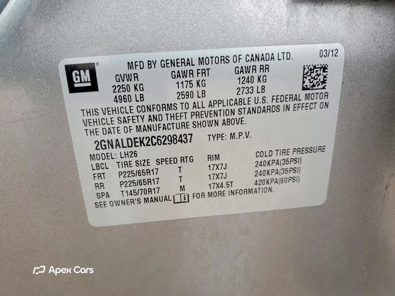 Chevrolet Equinox 2012
