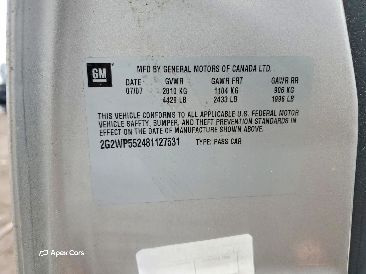 Pontiac Grand Prix 2008