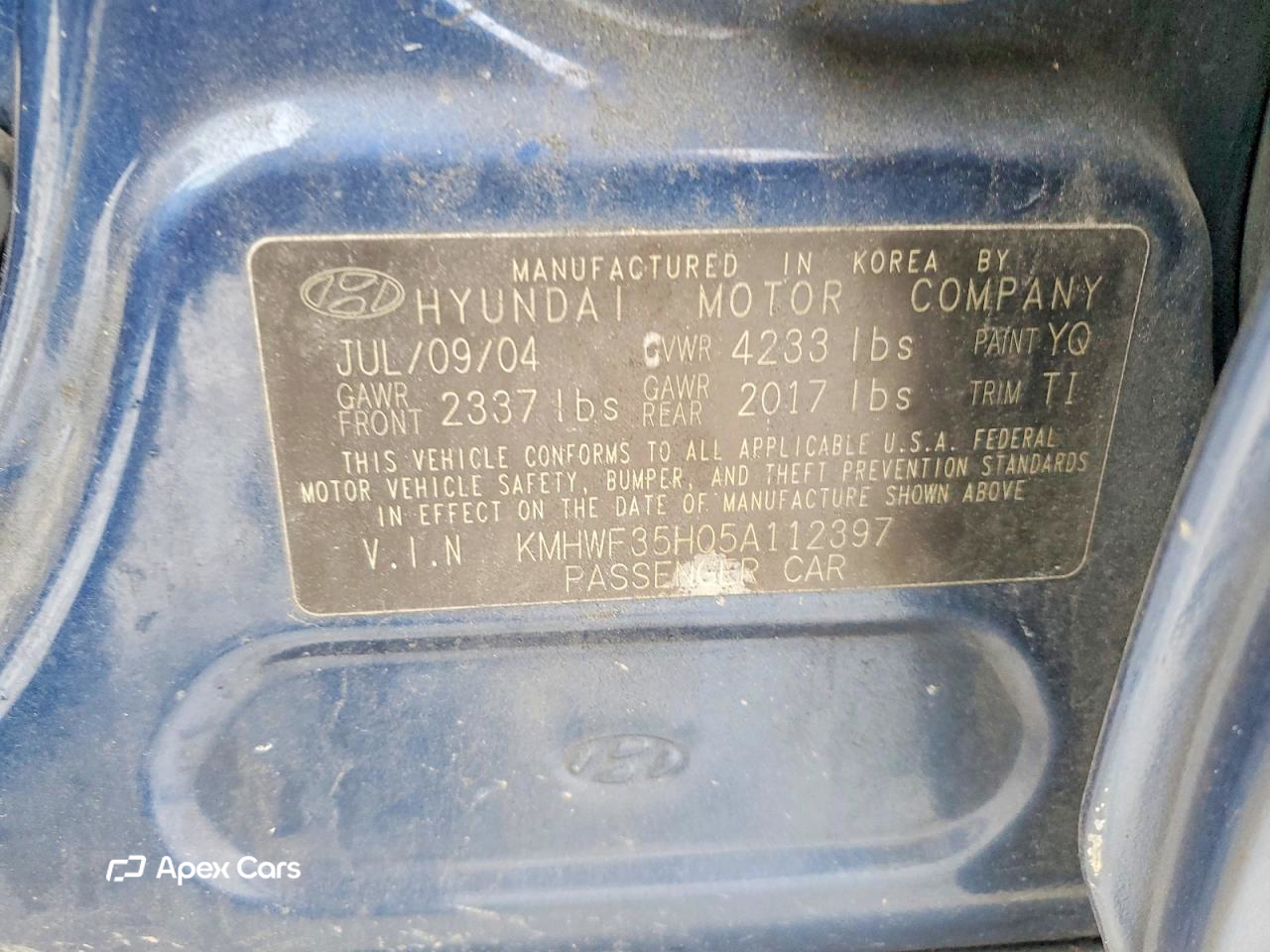 Hyundai Sonata 2005