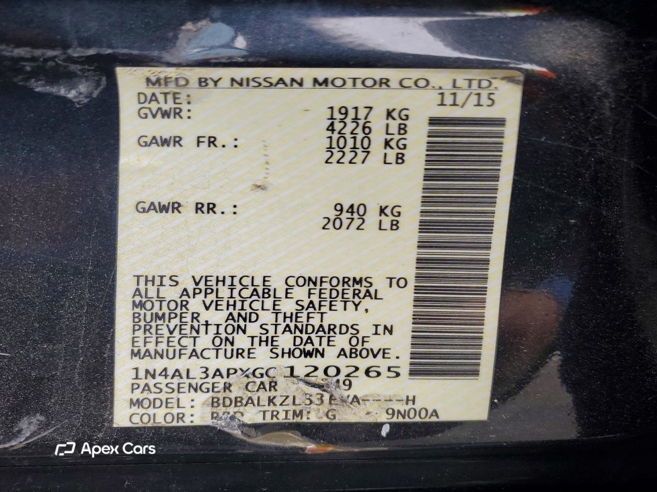 Nissan Altima 2016