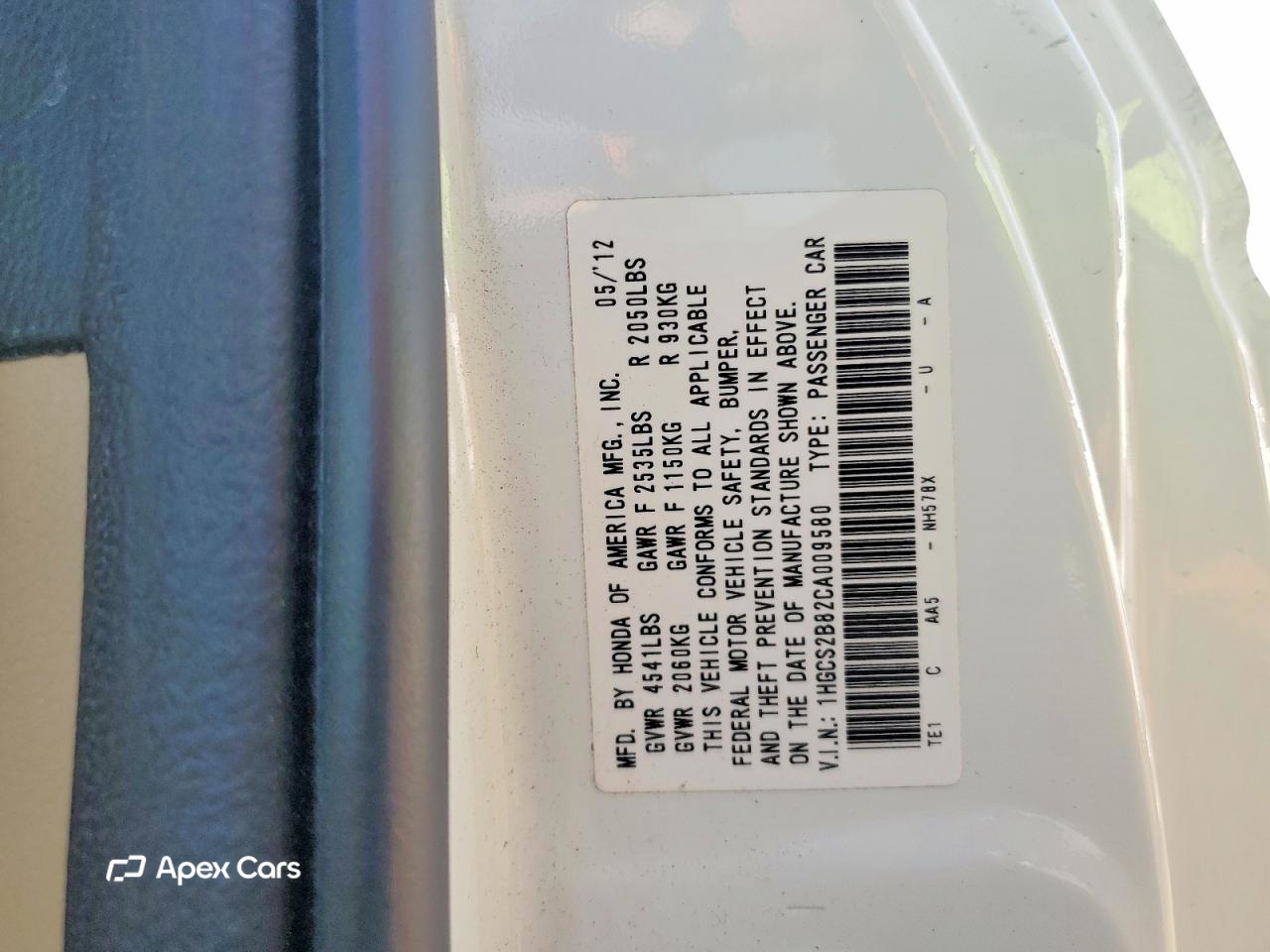 Honda Accord 2012