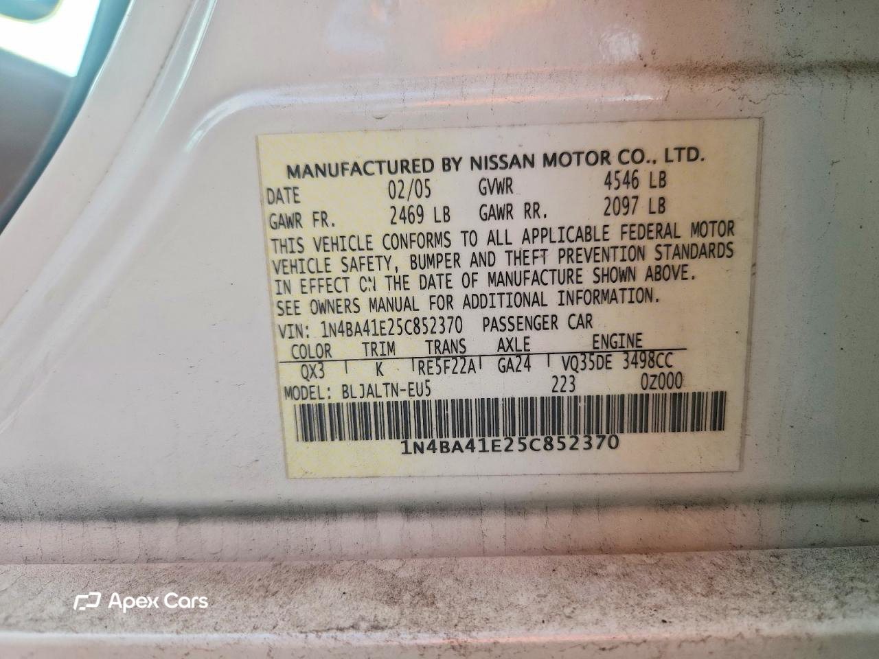 Nissan Maxima 2005