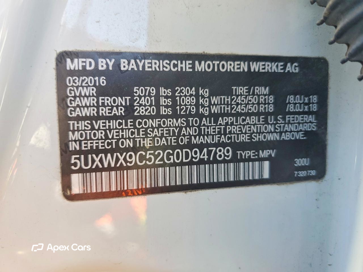 BMW X3 2016
