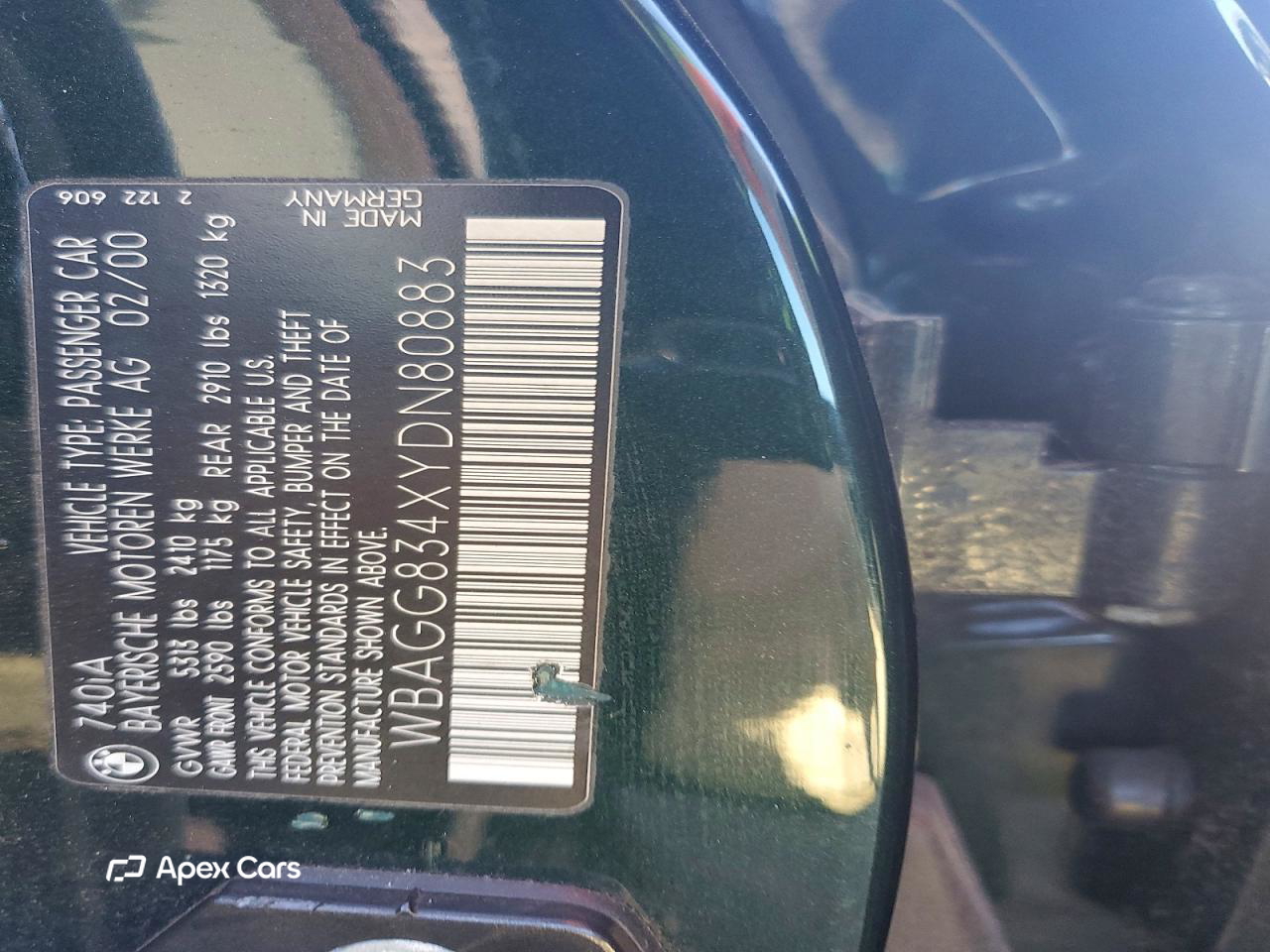 BMW Series 7 2000