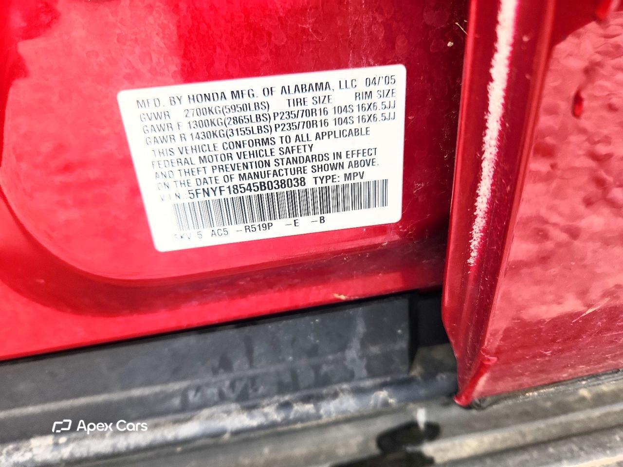 Honda Pilot 2005