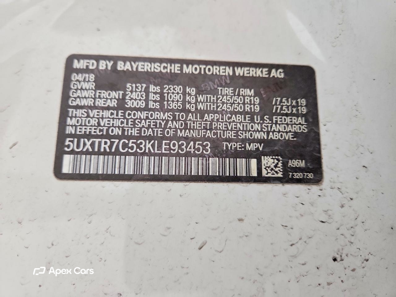 BMW X3 2019