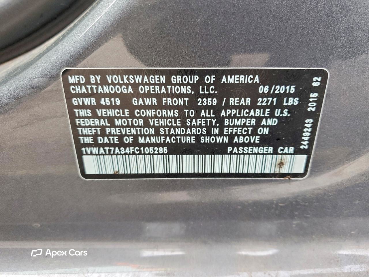 Volkswagen Passat 2015