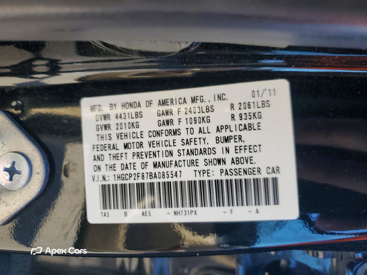 Honda Accord 2011