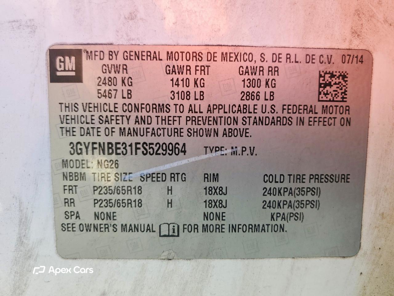 Cadillac SRX 2015