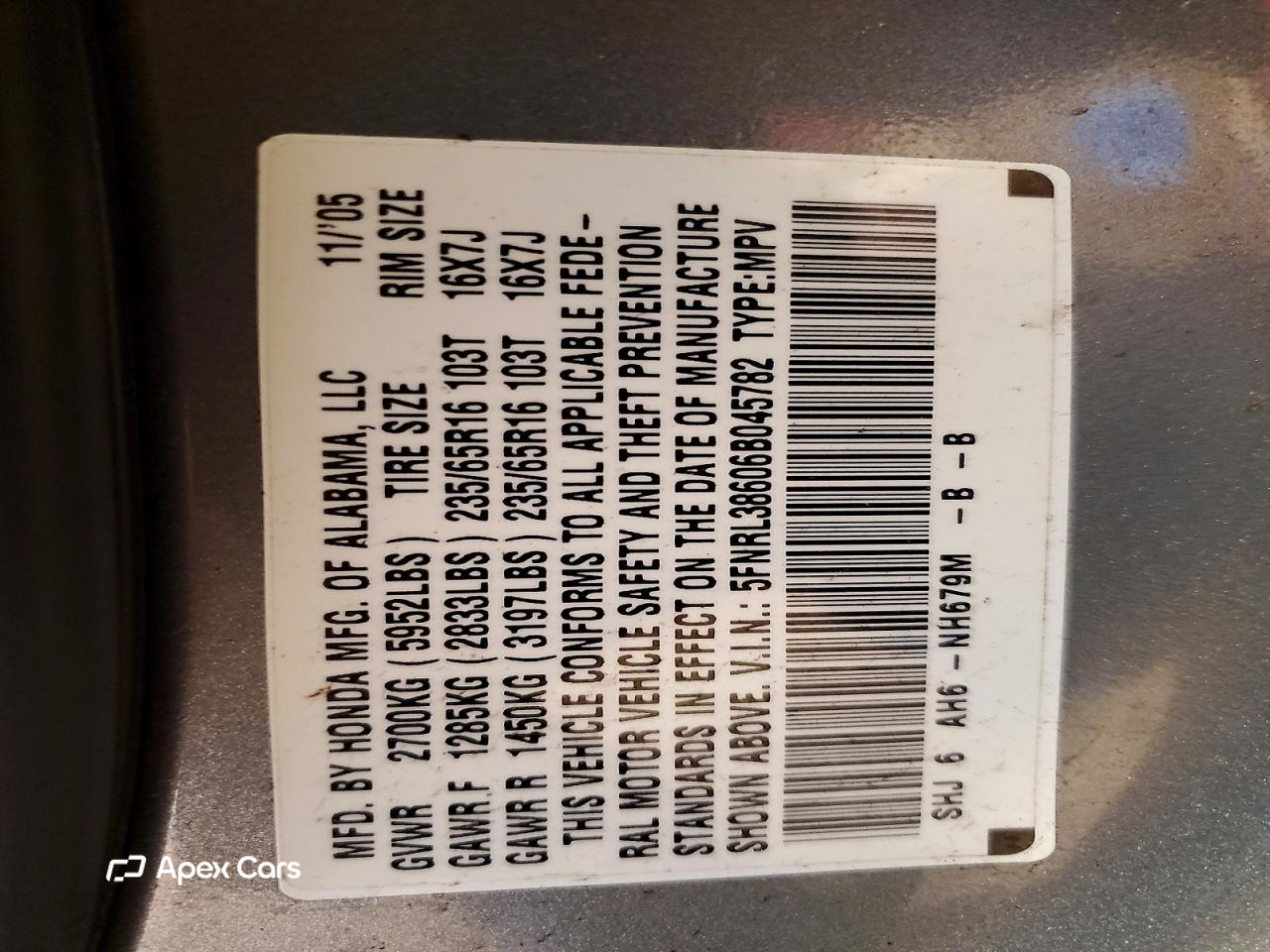 Honda Odyssey 2006
