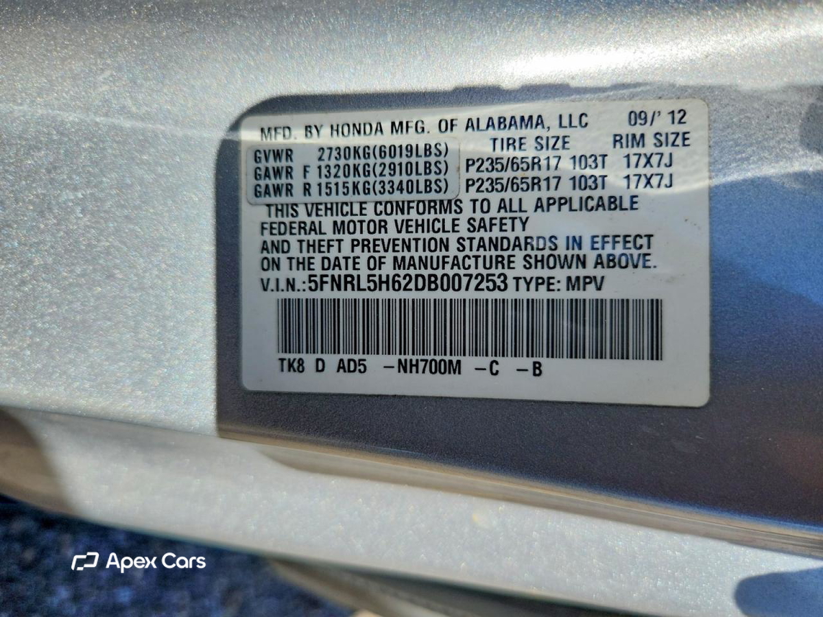 Honda Odyssey 2013