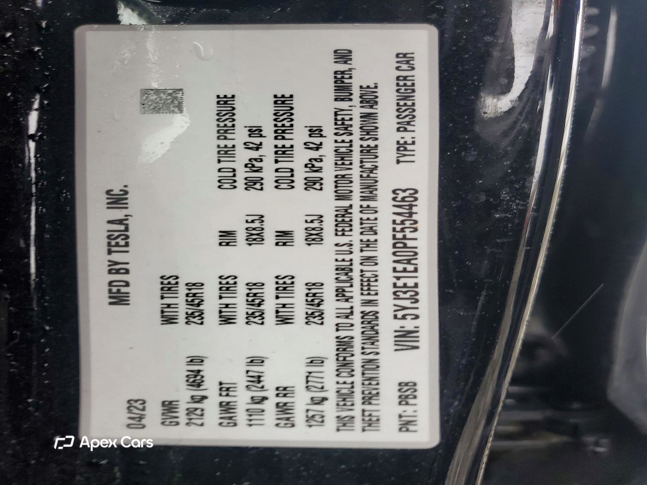 Tesla Model 3 2023