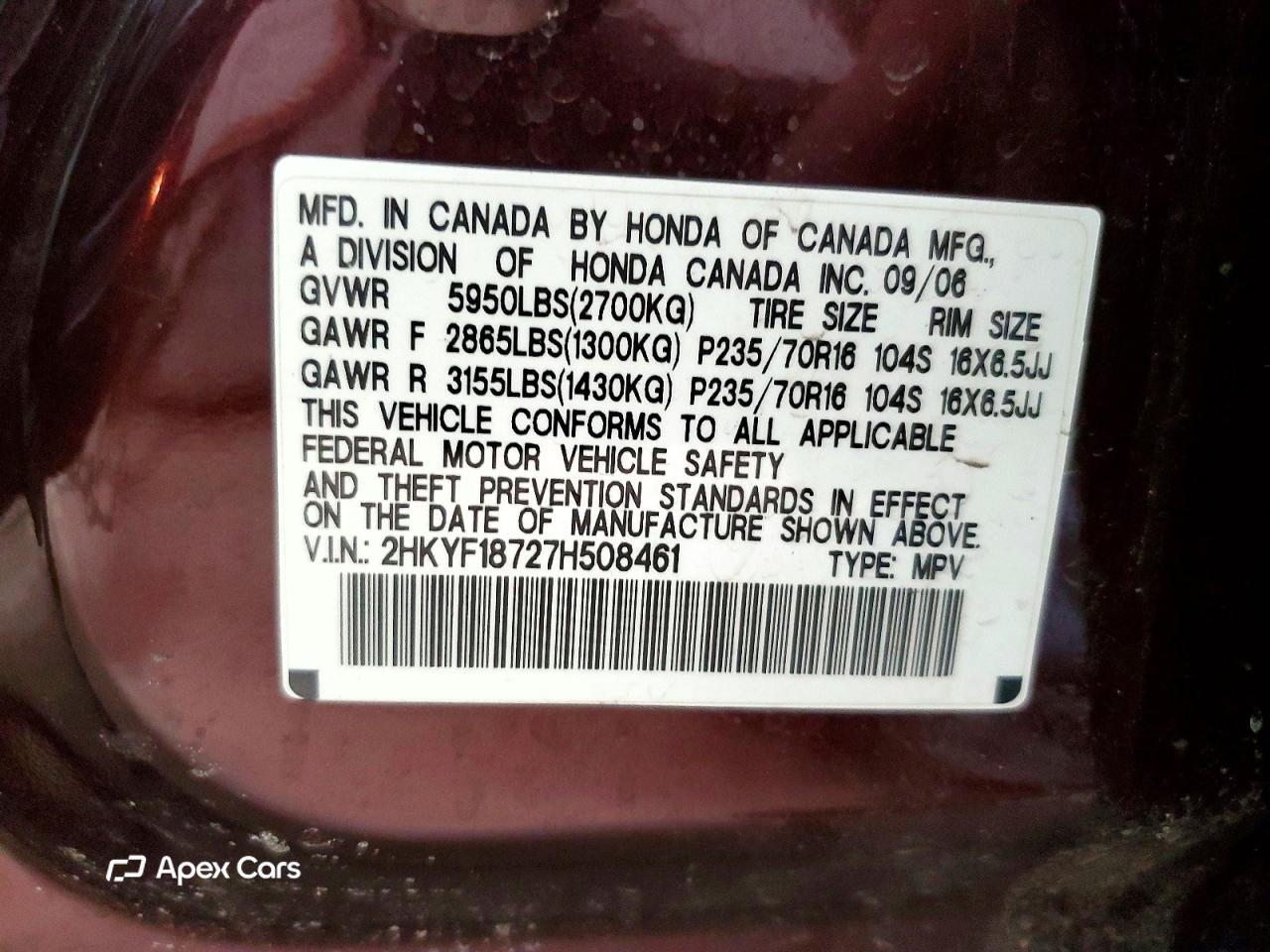 Honda Pilot 2007