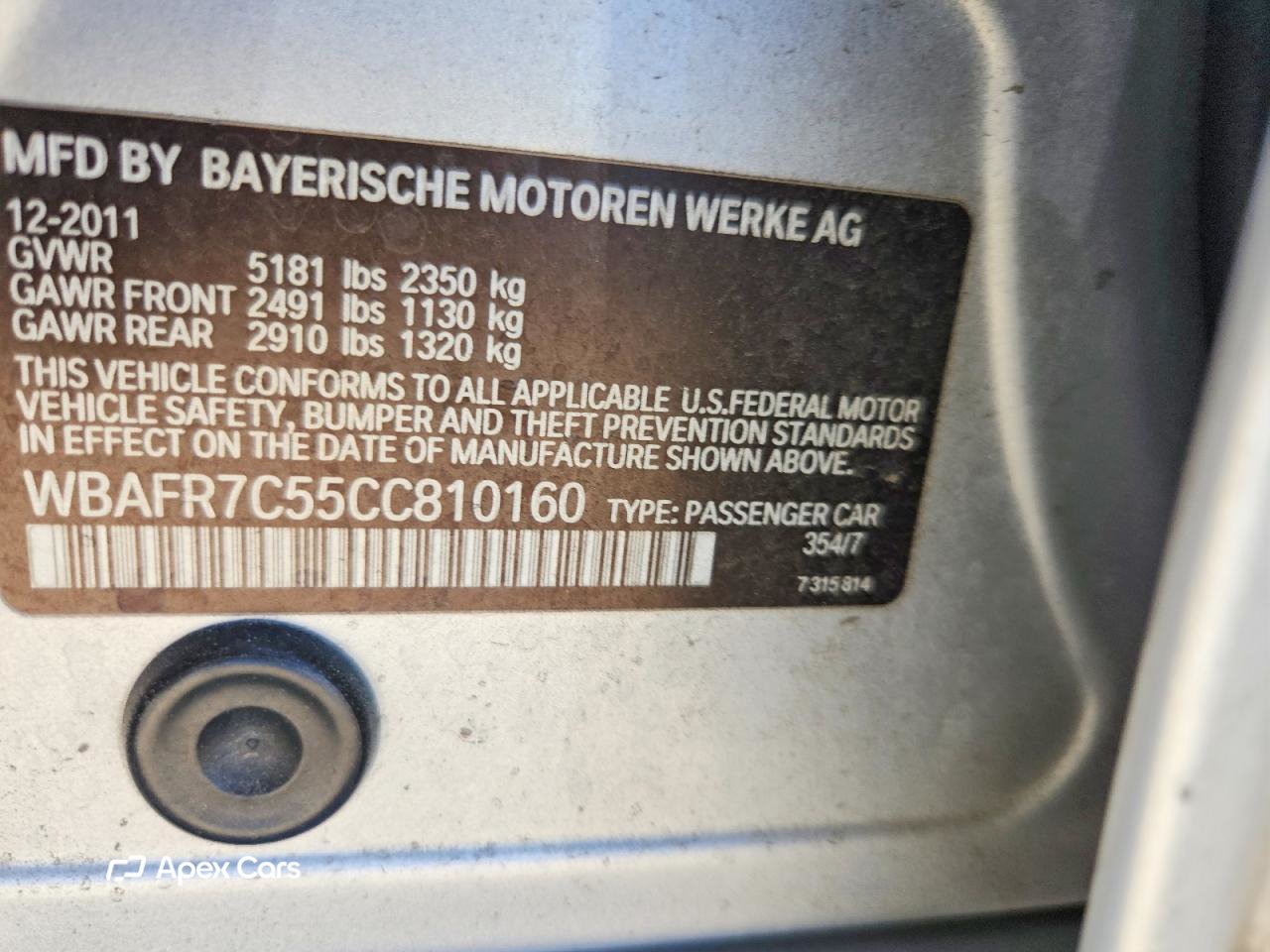 BMW Series 5 2012