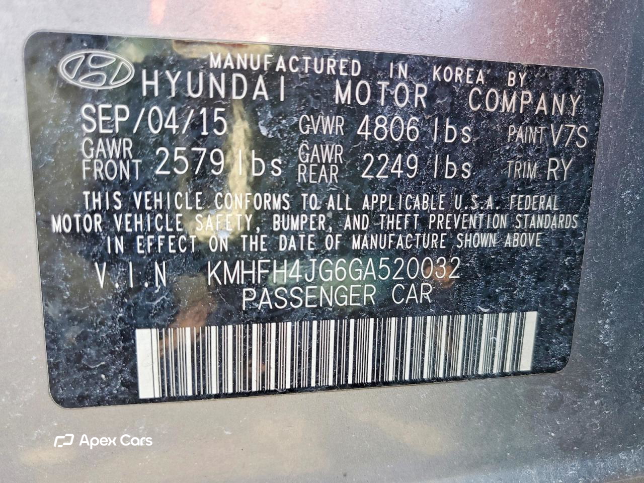 Hyundai Azera 2016