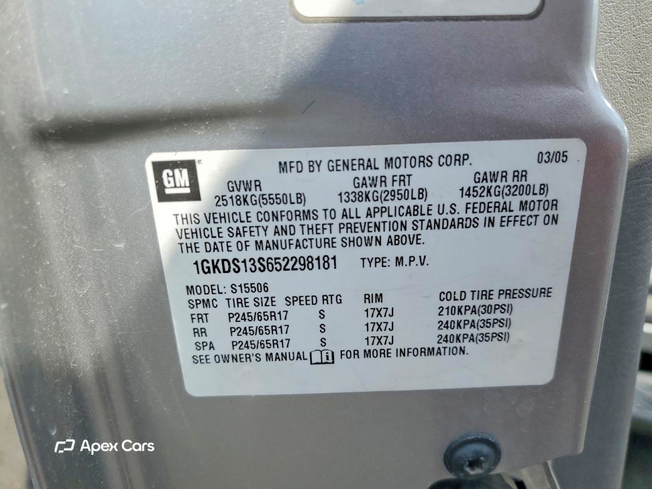GMC Envoy 2005
