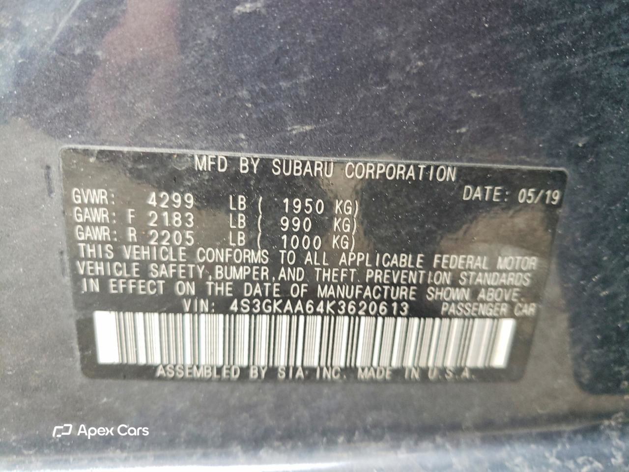 Subaru Impreza 2019