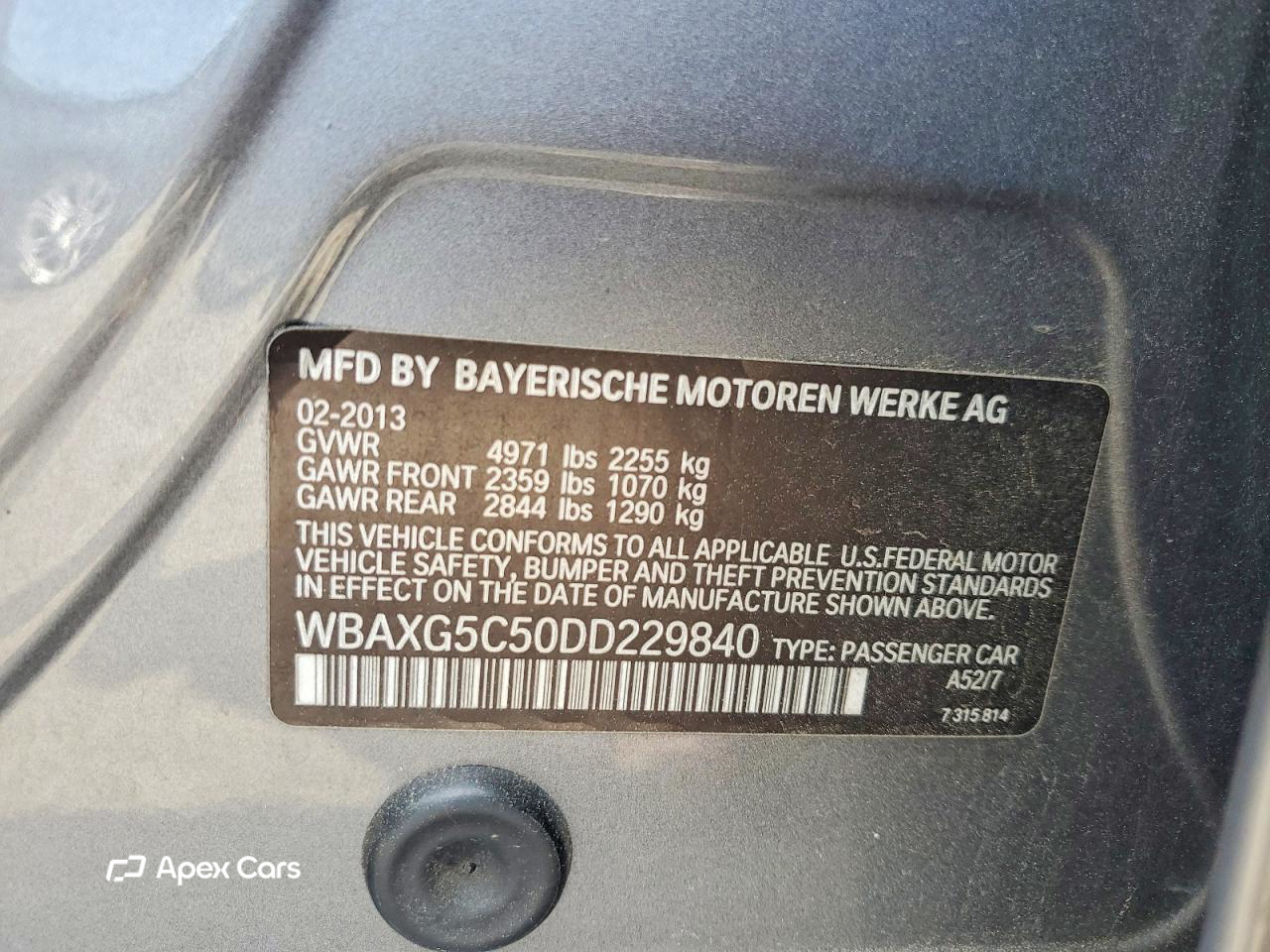 BMW Series 5 2013