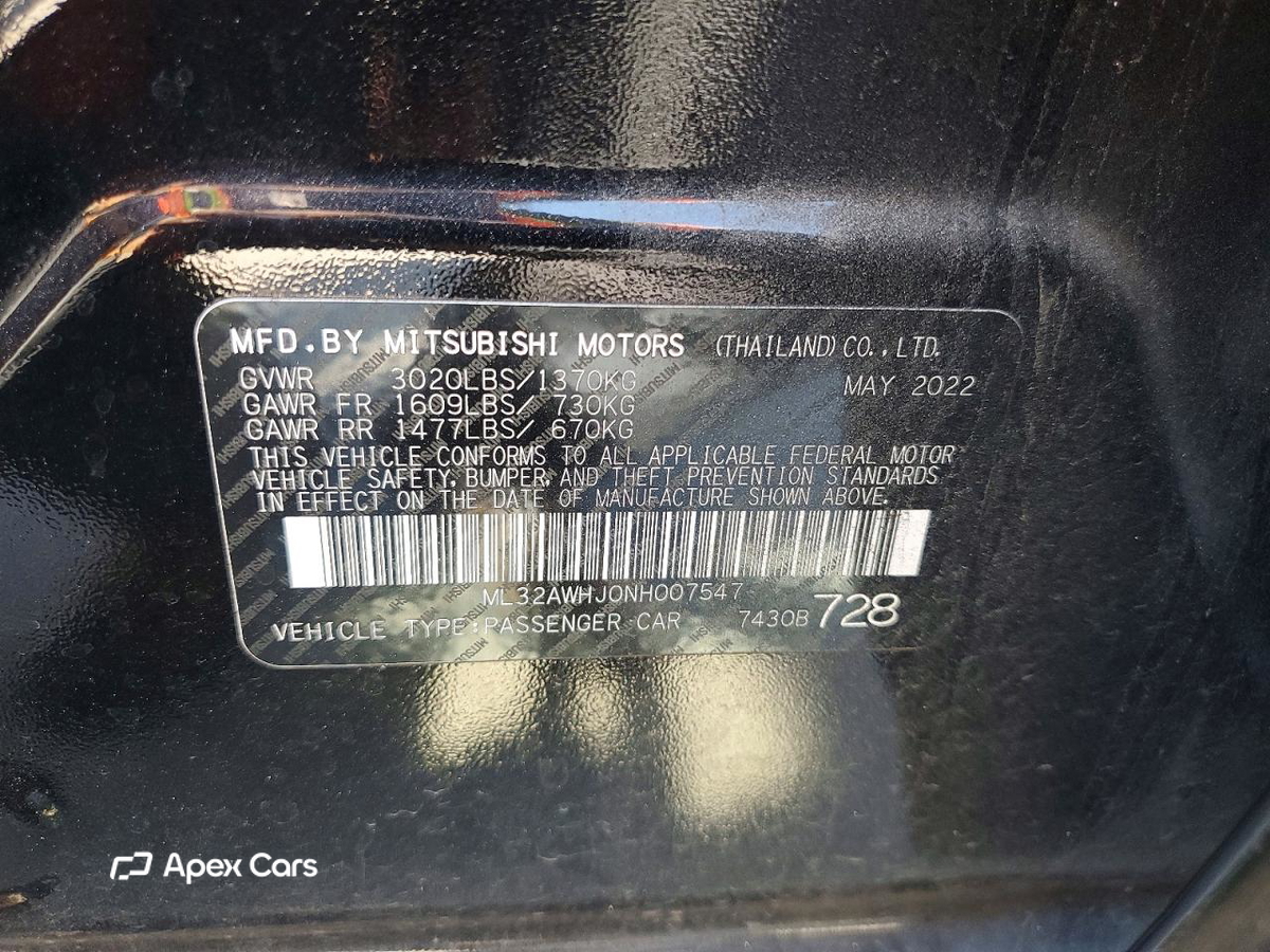Mitsubishi Mirage 2022