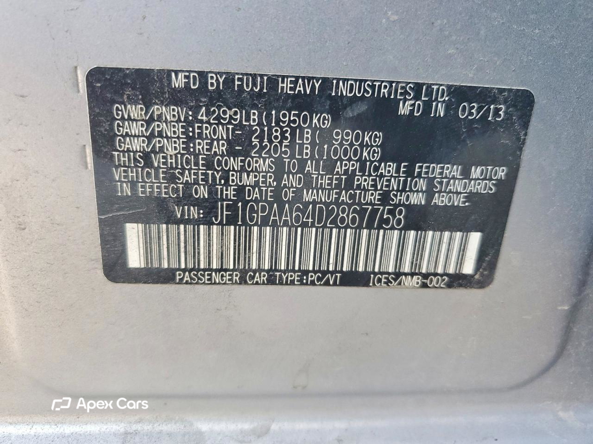 Subaru Impreza 2013