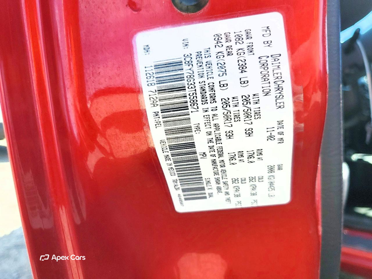 Chrysler PT Cruiser 2003