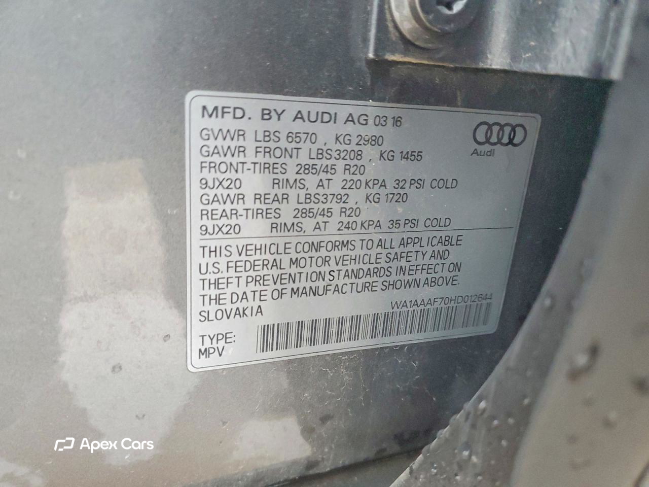 Audi Q7 2017